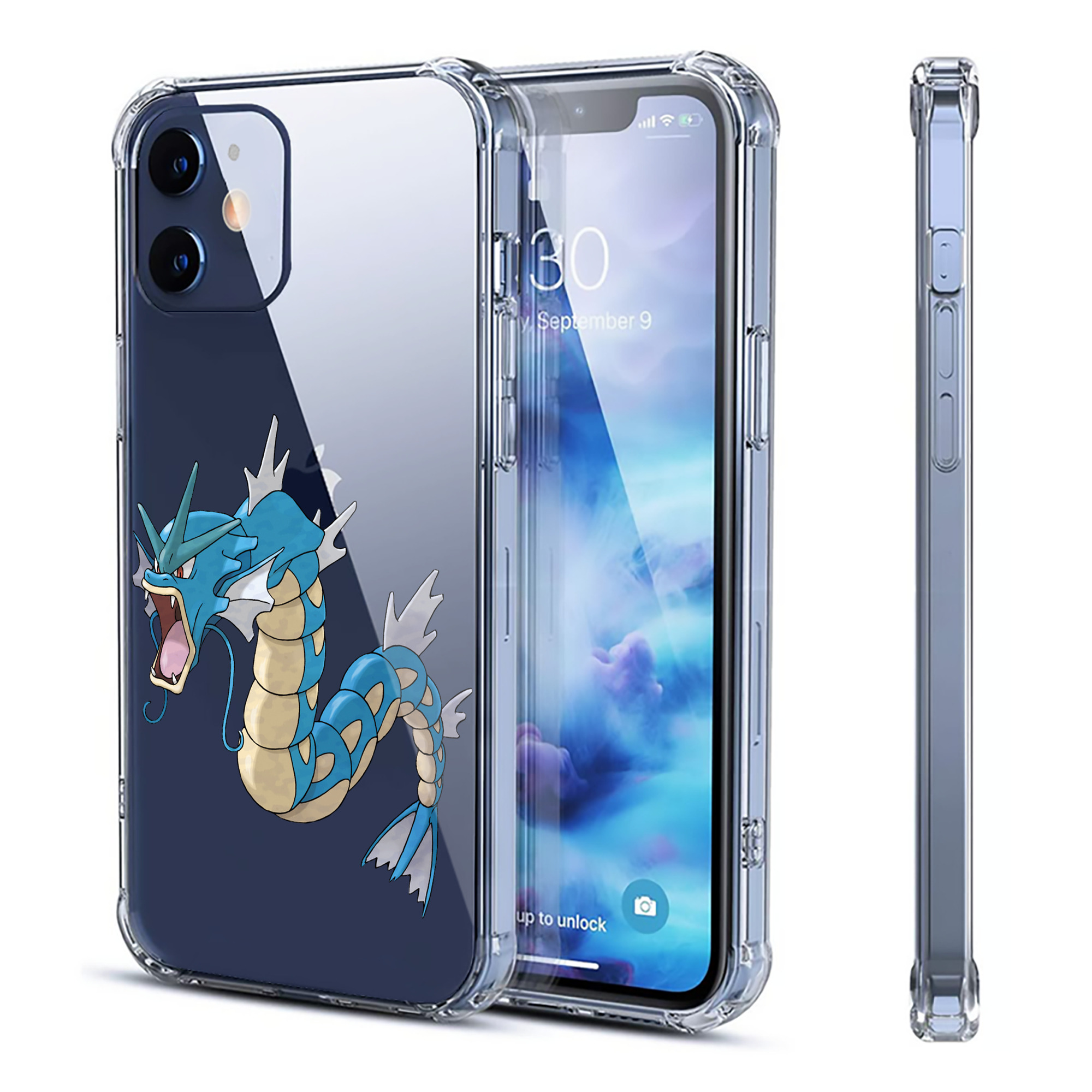 （画像用） ポケットモンスター Pokémon 【iPhone 12シリーズ対応】透明スマホケース（クリアソフトケース）